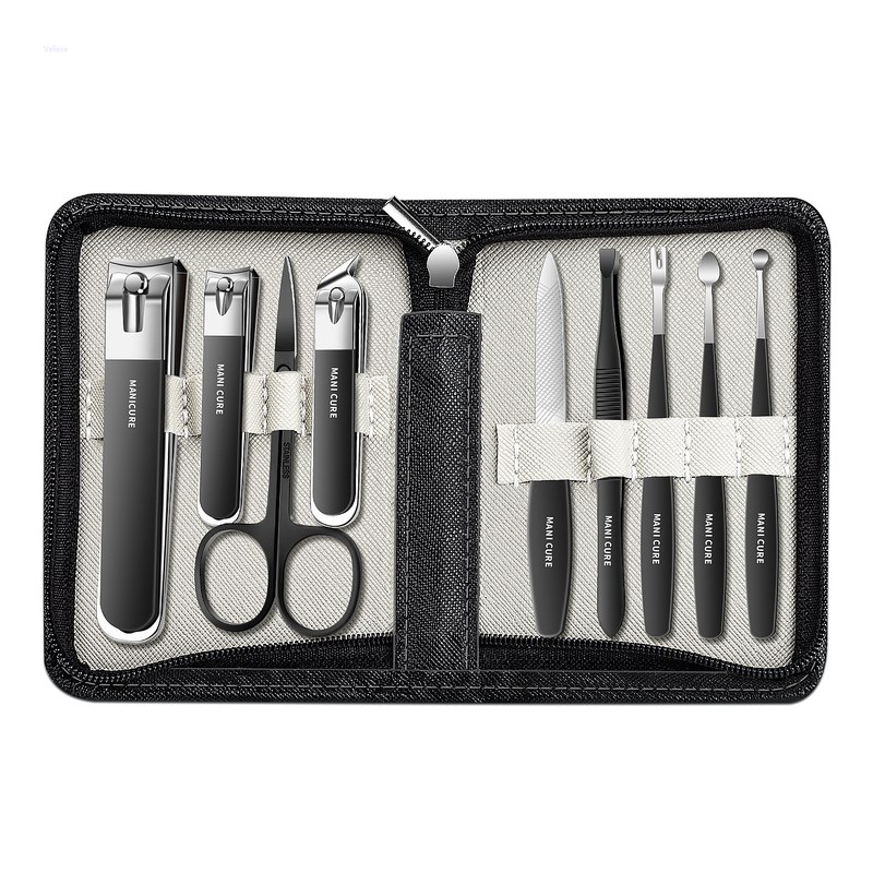 Mens Grooming Kit Gift Set - Nagelknipperset van roestvrij staal voor thuis,