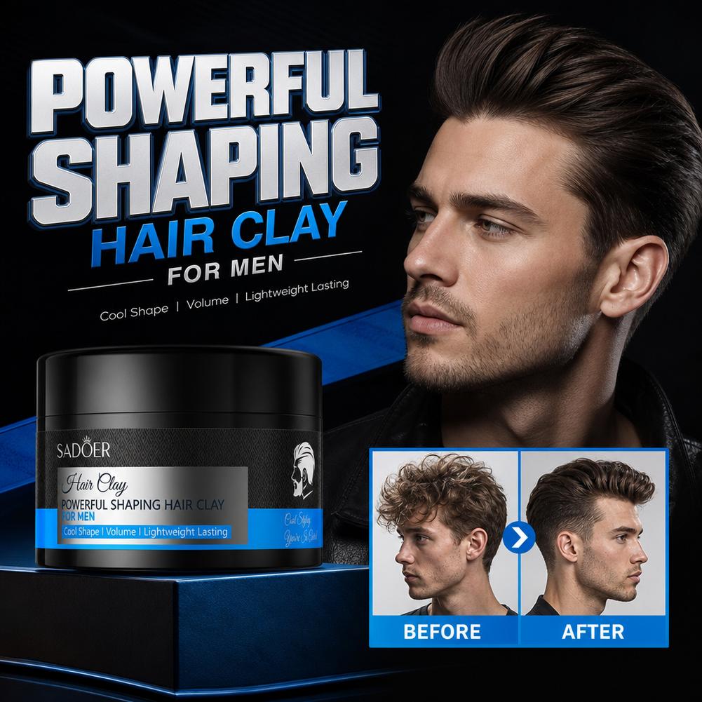 Men'S Grooming Hair - Matte haarstyling klei, sterke hold, niet-vette