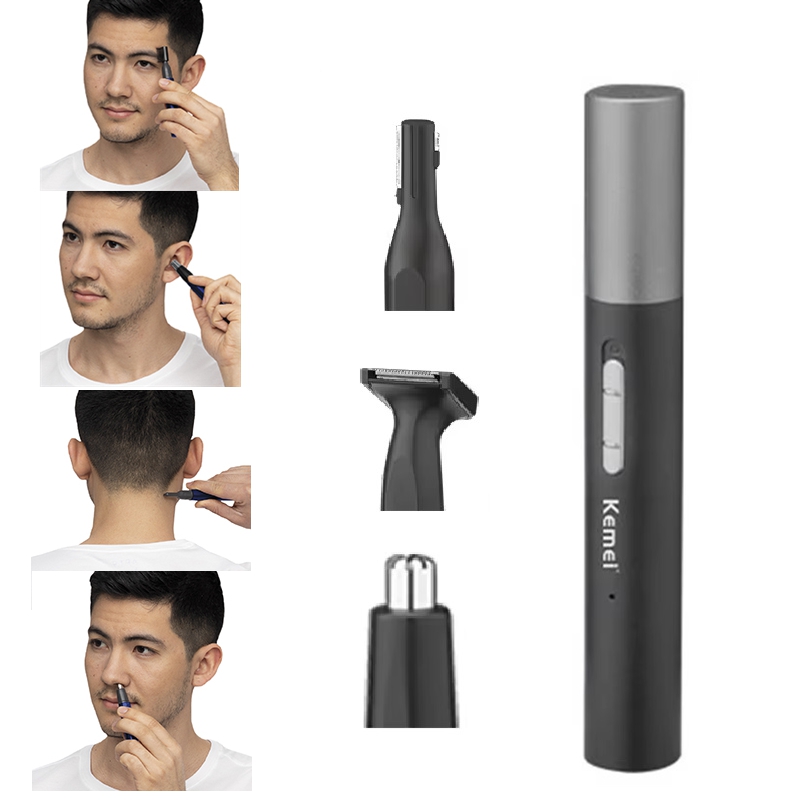 Men'S Grooming Electric Trimmer - Kemei Pro Oplaadbare Neushaartrimmer Pen Baardverzorgingsset
