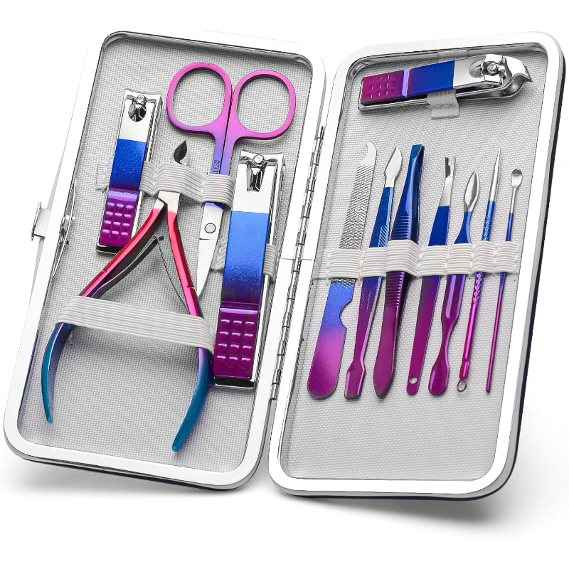 Mens Grooming Kit Gift Set - Manicureset Nagelknippers Pedicureset Mannen Vrouwen Verzorgingsset