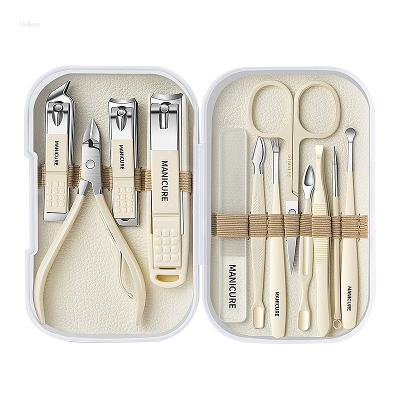 Mens Grooming Kit Gift Set - 12-delige complete manicure- en pedicureset nagelknipper