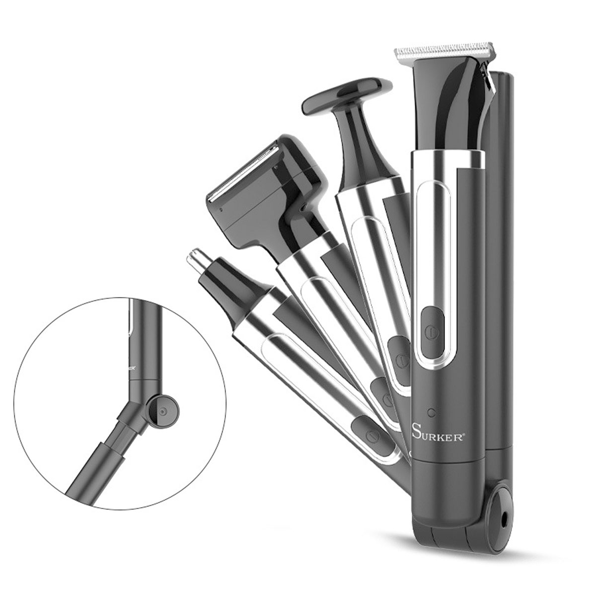 Men Grooming Home - Surker 4-in-1 scheerapparaat voor mannen Verzorgingsset