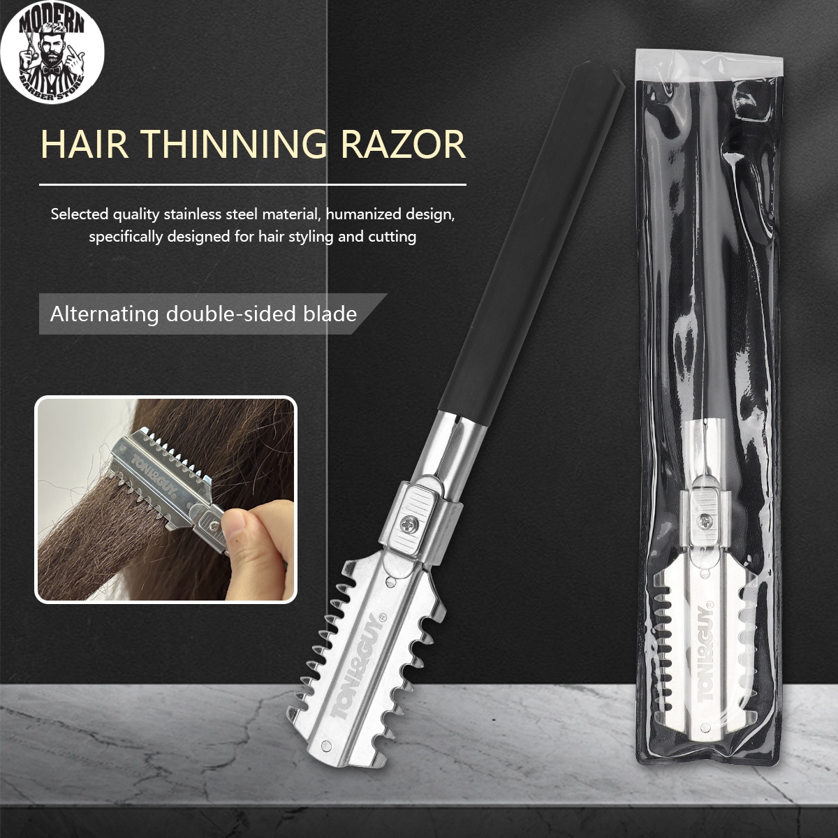 Men'S Grooming Hair - Salon Dubbele Rand Scheermes Haarknipmesjes Handmatige