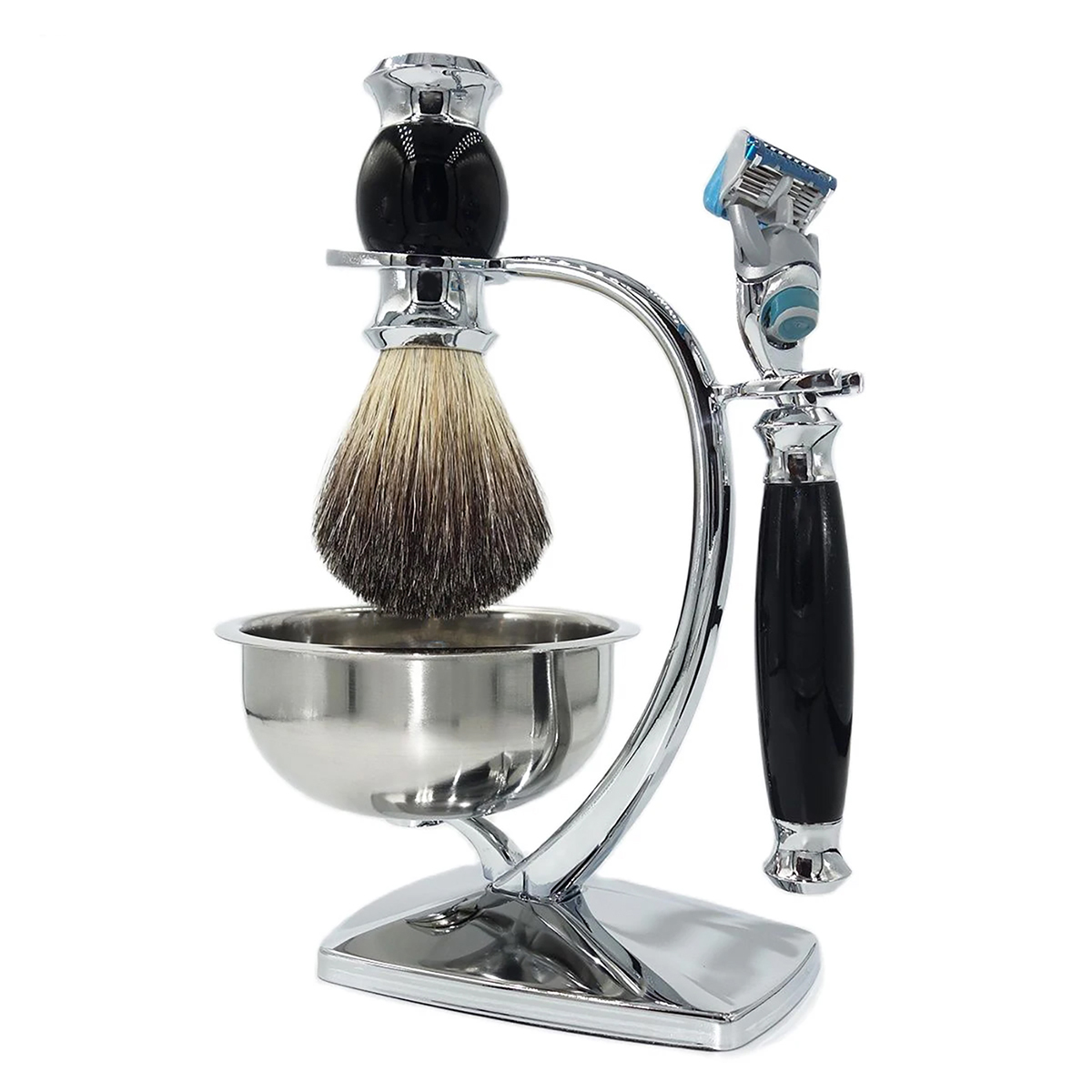 Mens Grooming Kit Gift Set - iRAZOR Classic 4-in-1 Natte Scheerset voor