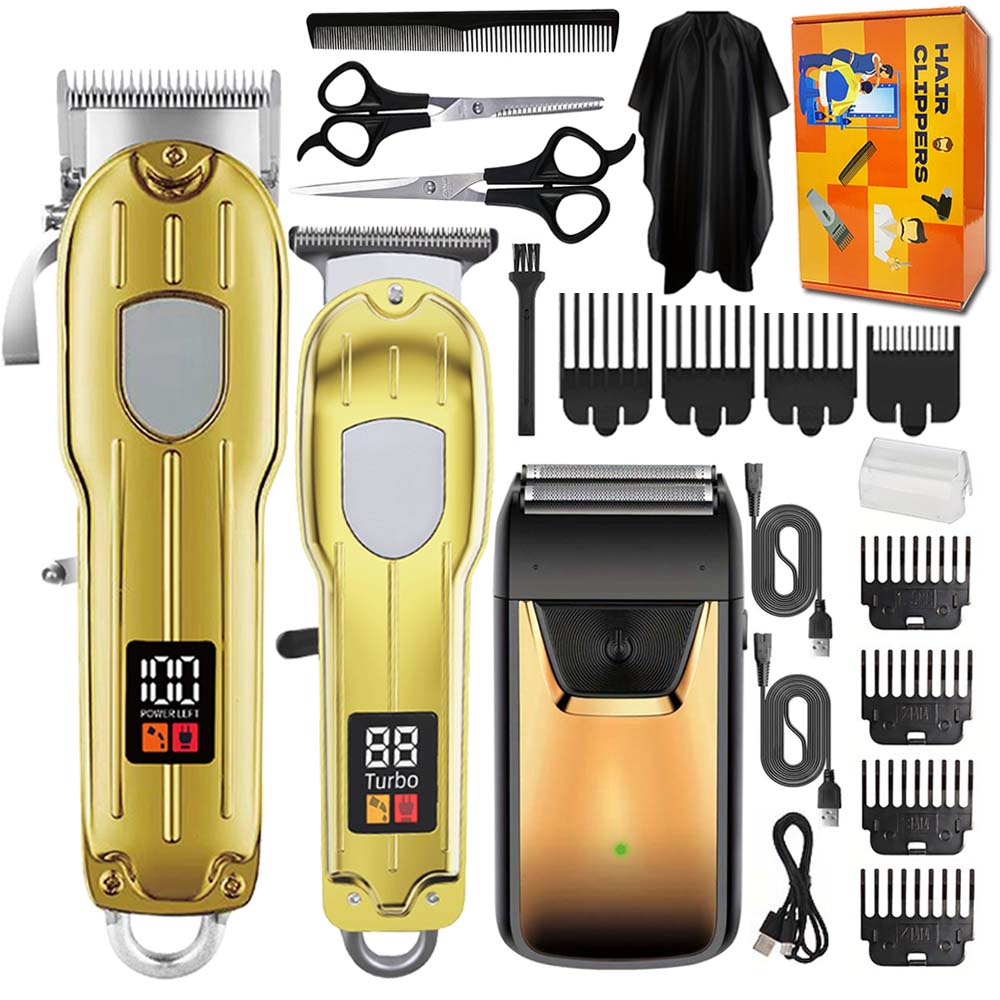 Mens Grooming Kit Gift Set - Professionele 3-in-1 Haarklipperset voor mannen –