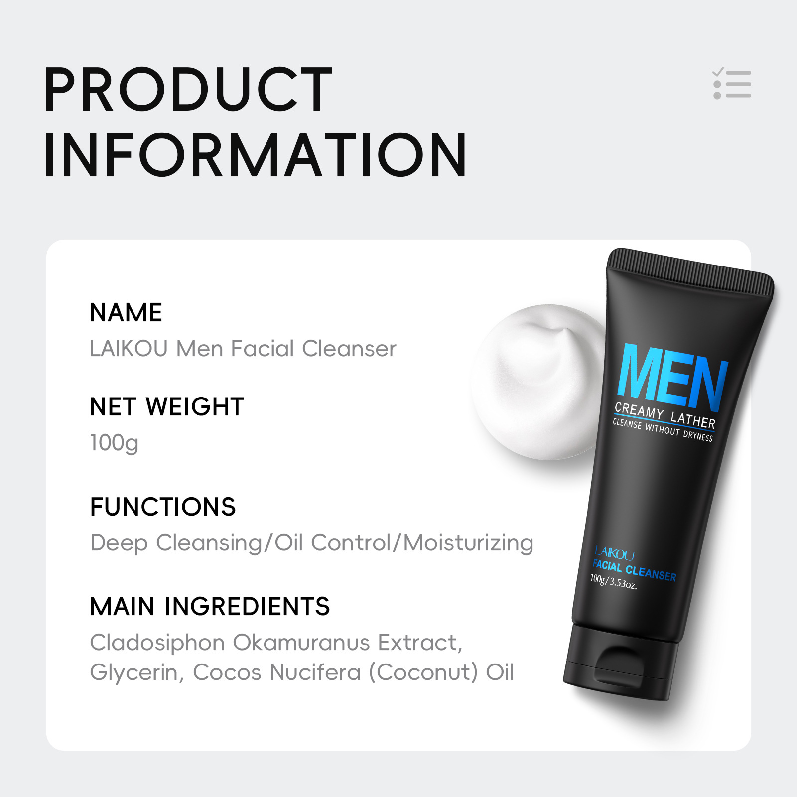LAIKOU Gezichtsreiniger voor m - Men'S Grooming Facial recensie en prijs