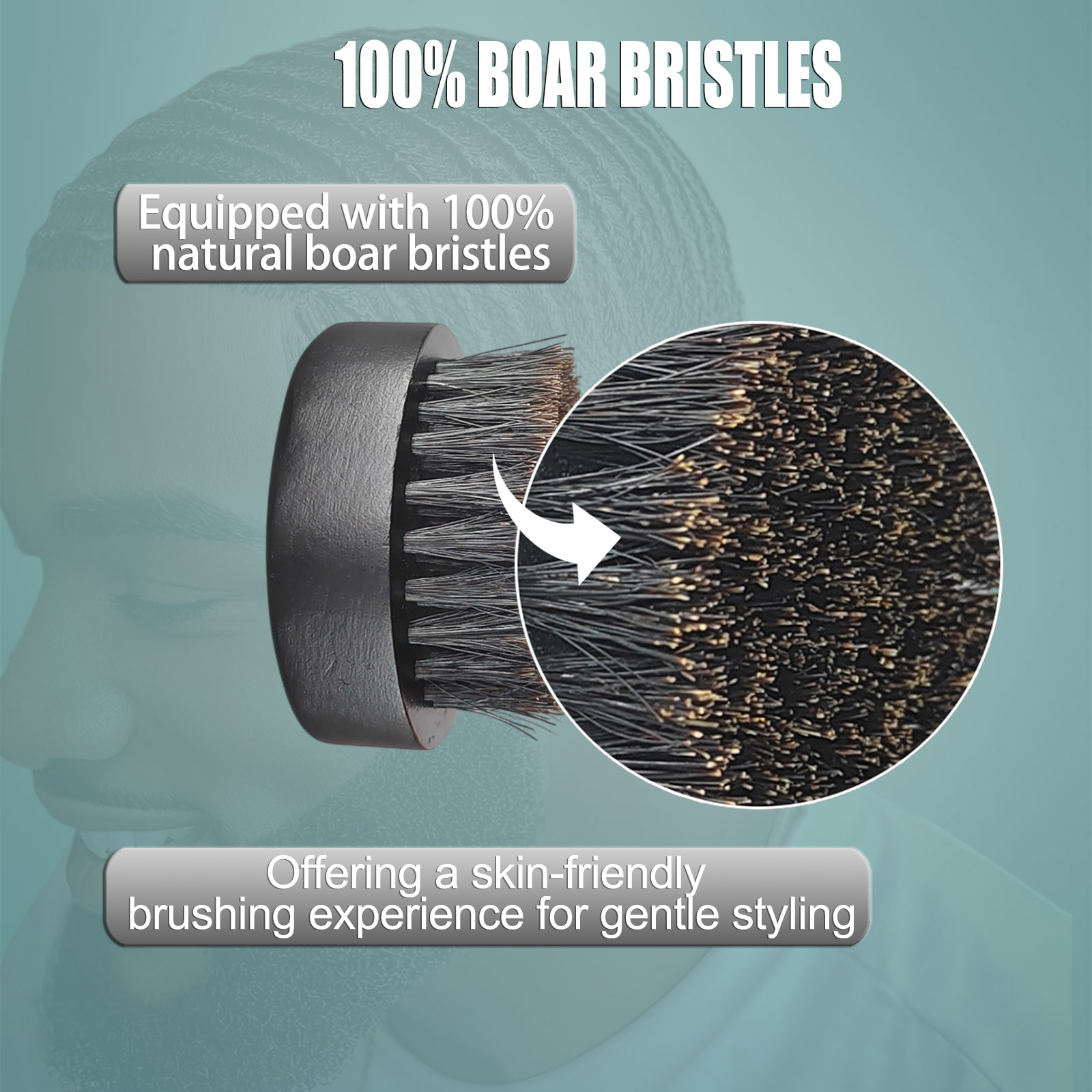 Ronde baardborstel voor mannen - Men'S Grooming Facial recensie en prijs