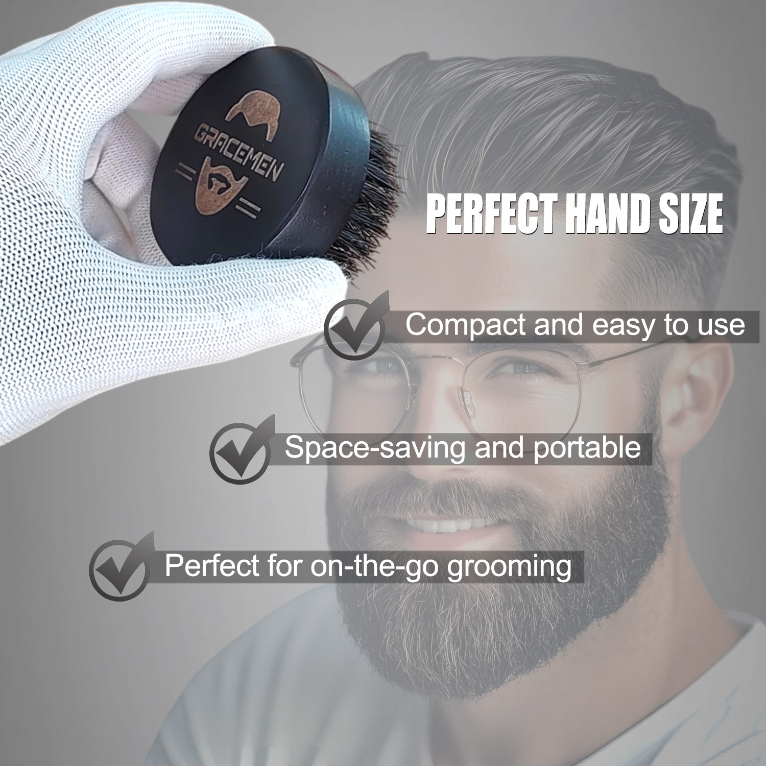 Ronde baardborstel voor mannen - Men'S Grooming Facial recensie en prijs