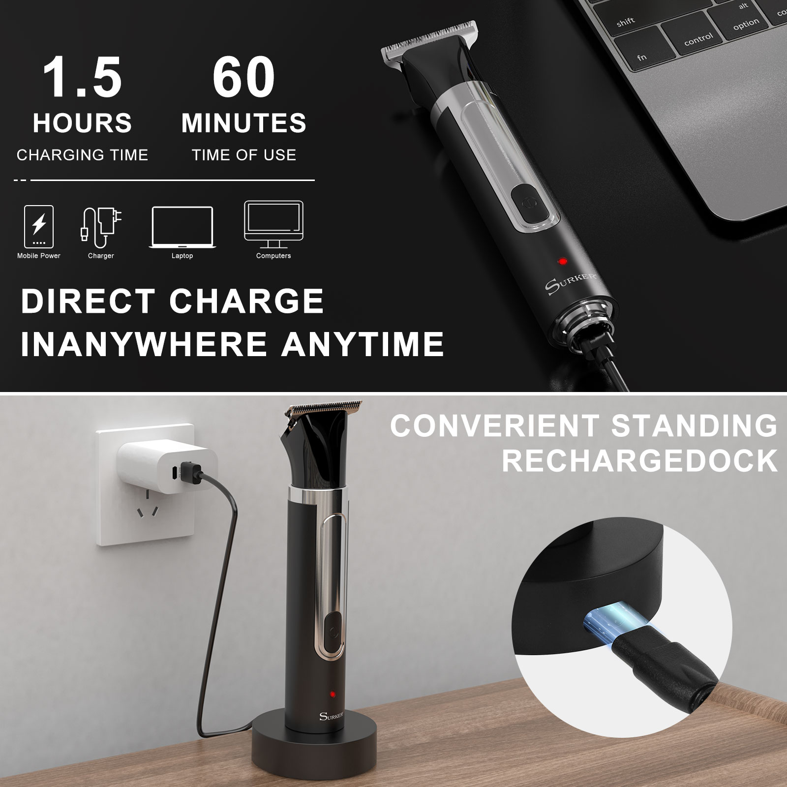 Surker 4-in-1 scheerapparaat v - Men Grooming Home recensie en prijs