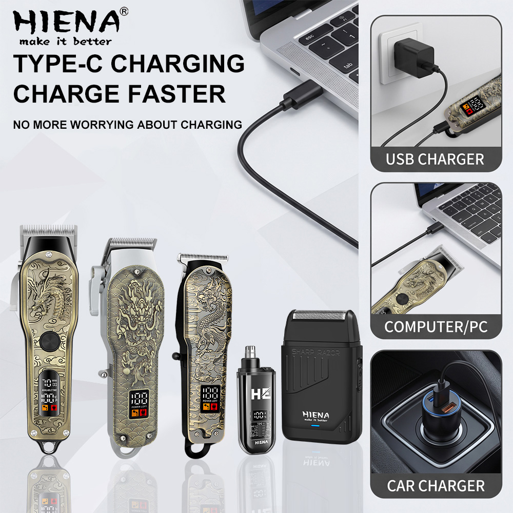 HIENA 5-delige professionele t - Men'S Grooming Electric Trimmer recensie en prijs
