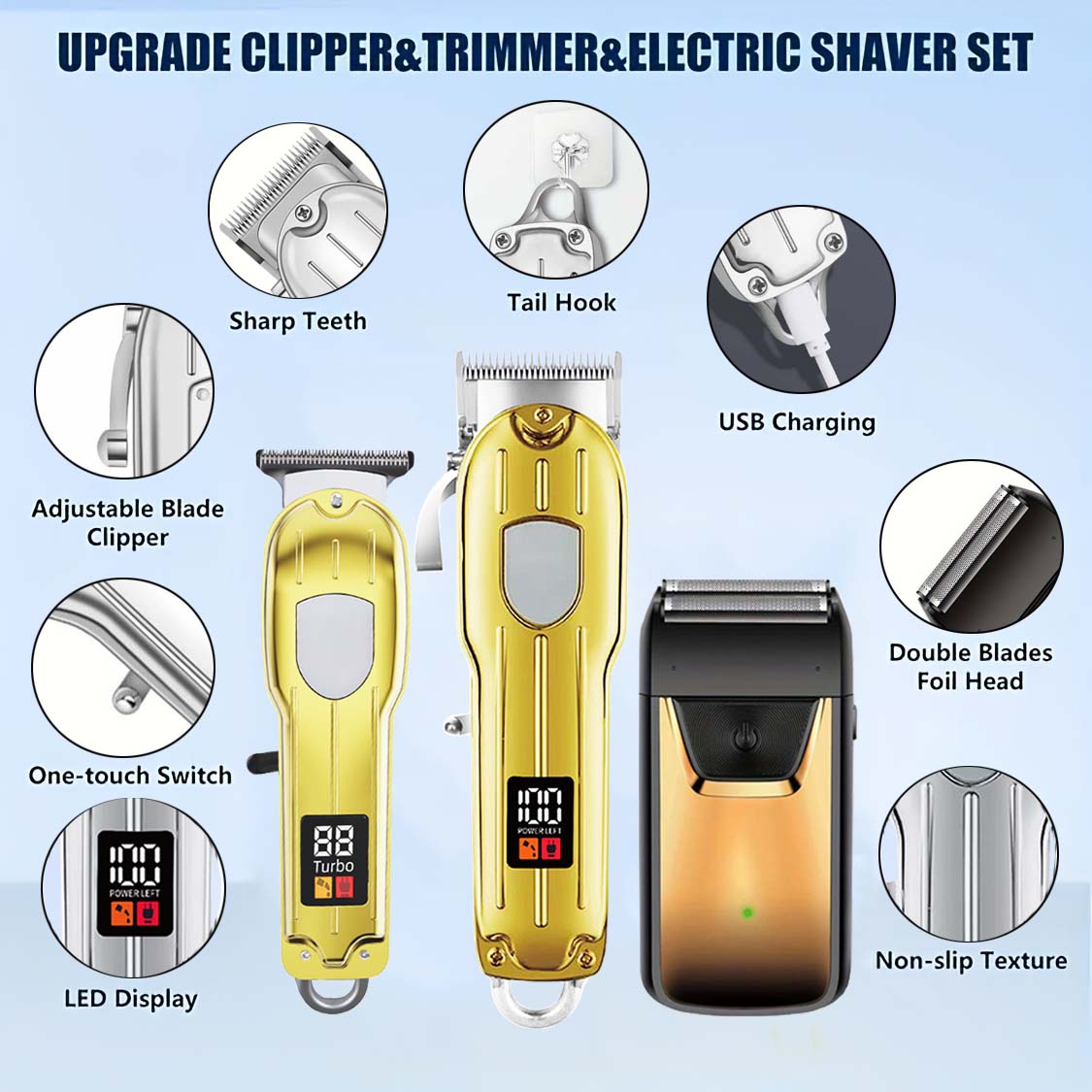 Professionele 3-in-1 Haarklipp - Mens Grooming Kit Gift Set recensie en prijs